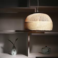 Japanese Woven Rattan Pendant Light Natural Wicker Lamp Shade Etsy Rattan Pendant Light Wicker Lamp Shade Pendant Light