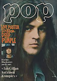 Poster of Cream's drummer Ginger Baker, from POP Magazine (German), 1972