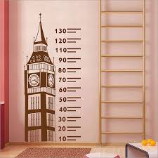 Big Ben Ruler Height Chart Vinyl Wall Art Decal Wd 0551