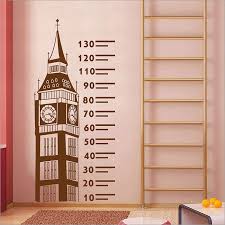 big ben ruler height chart vinyl wall art decal wd 0551