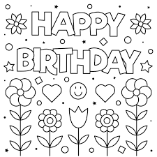 Print coloring pages for mother's, dad's, grandpa, grandma, earth, teacher's day. 55 Best Happy Birthday Coloring Pages Free Printable Pdfs