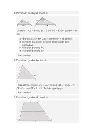 Perhatikan gambar berikut tentukan panjang ad. Doc Soal Kesebangungan 2 Ag Kusharyanto Academia Edu
