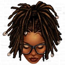 Afro Messy Locs Hair Aqua Color Png, Black Woman Png, Afro Messy Bun Png,  Afro With Locs Png, Locs Hair Aqua Color Png, Sublimate Download