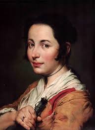 Giovane Donna Con Fiasco Di Vino By Giacomo Ceruti