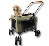 Karmas Product Luxury Folding Pet Stroller for Medium Dogs and Cats with  Adjustable Handlebar, Detachable Outdoor