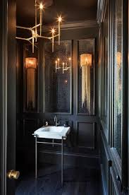 Arteriors Home Yale Large Sconces Wohninspiration Black Powder Room Arteriors Home Chic Bathrooms