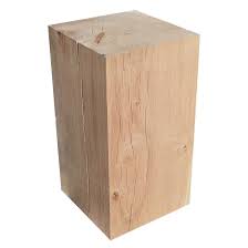 Cube Chene Massif L24 X L24 X H45cm Cube Bois Brut Cube En Bois Chene Massif