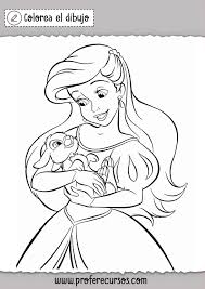 Dibujo Colorear Princesas Disney