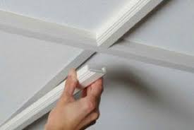 Add A New Look To Your Ceiling With A New Drop Ceiling Grid System With Unique Designs Dropped Ceiling Ceiling Grid Drop Ceiling Grid