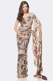 Take a look for leopard print saree and sort your wardrobe with new fashion saree designs. Raw Inspiration From The Wild A Beauteous Georgette Saree With Wildly Scattered Black L Indian Fashion Saree Animal Print Saree Designer Saree Blouse Patterns