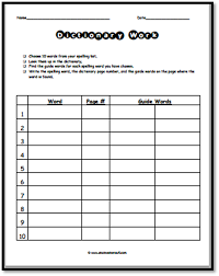 Dictionary Skills Worksheet Guide Words Dictionary Skills Guide Words Word Activities