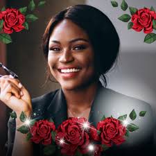 Click the “SUBSCRIBE NOW” button to use this Rose Sparkle frame!