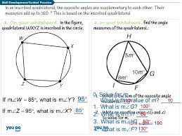Improve your math knowledge with free questions in angles in inscribed quadrilaterals ii and thousands of other math skills. How To Find The Angle Measures Of An Inscribed Quadrilateral