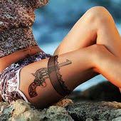 Ust Bacak Dovmeleri Thigh Tattoos Panosundaki Pin