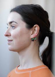 Kate Mitchell Glass Earring