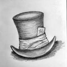 We Re All Mad Here Mad Hatter S Hat Sketch For The Mightcoulddrawtoday Week 27 Challenge This Was Fun Mad Hatter Drawing Hat Sketch Mad Hatter Tattoo