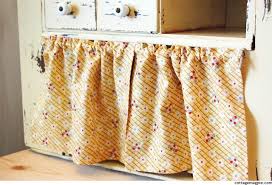 How To Hang Small Cabinet Curtains For Cheap Cottage Magpie Small Curtains Diy Cupboards Small Cabinet