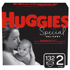 Huggies Special Delivery Hypoallergenic Baby Diapers Size 2 132 Ct One Month Supply Walmart Com