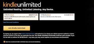 The amazon kindle unlimited offer can be redeemed through the app and website. Kindle Unlimited Is It Worth 9 99 Month Reedsy Discovery