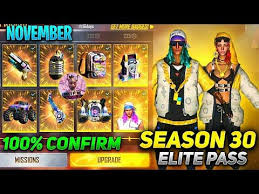 Free fire elite pass is the best way to get free weapon skins, bundles, and amazing rewards. Elite Pass Season 30 Review November Free Fire Youtube Elite Seasons Tala