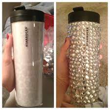 I M In Love Diy Starbucks Cup Bedazzled Sparkles Winter Craft Crafts Holiday Coffee Cup Warm Starbucks Crafts Starbucks Diy Glitter Diy