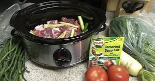 Reddit Slowcooking Easy Slow Cooker Pork Sinigang Filipino Soup Slow Cooker Pork Sinigang Recipe Sinigang