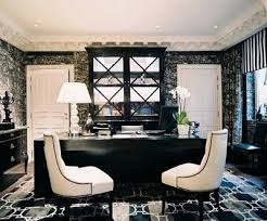 Black And White Office Decor The Wool Acorn A Little More Hollywood Regency Home Office Design Executive Office Decor Law Office Decor