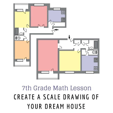 7th Grade Math Lesson On Scale Drawing Create Your Dream Home 7th Grade Math Math Lessons Math Lessons Middle School