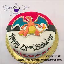 +49 (0)7454 97 63 420. Pokemon Poke Ball Charizard Cake By Sweet Queen Desserts Charizard Cake Pokemon Cake 7th Birthday Cakes