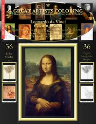 Lady with an ermine by leonardo da vinci coloring page | free printable coloring pages. Amazon Com Leonardo Da Vinci Coloring Book Leonardo Da Vinci Complete Art Coloring Book 1 Leonardo Grayscales Leonardo Outlines With Blanks For Drawing Tracing 9798690447663 Leonardo Art Lines Books