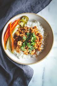 asian ground turkey and rice bowls