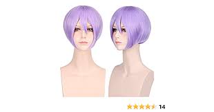 Boy mens straight hair cosplay full wigs anime short wig cosplay party unisex. Gooaction Boys Short Anime Stright Bob Light Purple Wig With Bangs For Male Unisex Halloween Cosplay Party And Daily Synthetic Hair Wigs Beauty Amazon Com