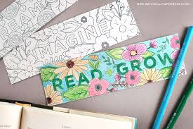 Just print the pdf and cut out the bookmarks. Free Printables Read Grow Coloring Bookmarks For Back To School Botanical Paperworks