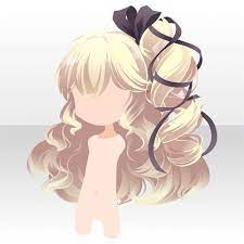 Emotionally Ornament Games Anime Hair Curly Bow T Anime Hair Chibi Hair Manga Hair