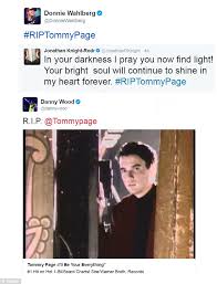 Welcome to the page/wright memorial fund page. Tommy Page Dies Aged 46 Of Apparent Suicide Daily Mail Online