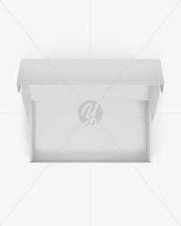 Download Opened Paper Box Mockup Top View In Box Mockups On Yellow Images Object Mockups