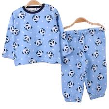 erkek bebek pijama takimi pandali mavi beyaz 1 4 yas