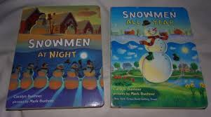 Set of 2 Snowmen board books by Caralyn & Mark Buehner