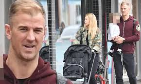 Joe Hart puts his uncertain footballing future to one side as he enjoys a  day out with wife Kimberly
