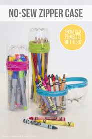 No Sew Zipper Cases From Old Soda Or Water Bottles Water Bottle Crafts Bottle Crafts Plastic Bottle Crafts