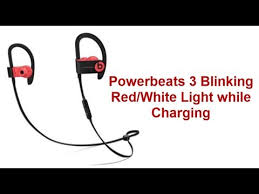 Powerbeats 3 Blinking Red White Light While Charging Youtube