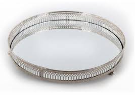 Silver Mirror Tray Large Thesnugroom