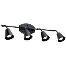 Kichler Sylvia 4 Light Rail Light In Black