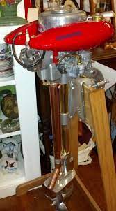 Vintage Champion Outboard Motor Outboard Boat Motors Classic Wooden Boats Outboard Motor Stand