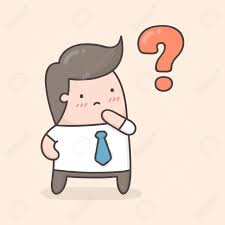 Young Man Thinking With Question Mark. Cute Cartoon Illustration. Royalty  Free Cliparts, Vectors, And Stock Illustration. Image 124801241.