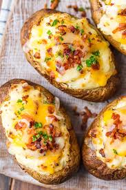 Baked Potatoes In The Oven In 2020 Best Twice Baked Potatoes Baked Potato Recipes Best Baked Potato