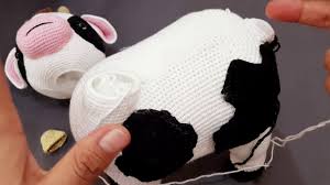 5 Sutas Amigurumi Inek Boyun Dikme Ve Kuyruk Yapilisi Tig Isleri Orgu Doldurulmus Oyuncaklar