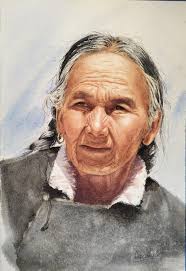 My student's painting from class yesterday. Watercolor