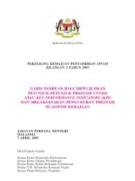 5 tahun 1991, pkpa bil. Pekeliling Kemajuan Pentadbiran Awam Bilangan 2 Tahun 2005