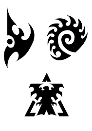 Sc2 Races Logos Vector By Printgestalt D38do1x Jpg 595 842 Cool Symbols Starcraft Pokeball Wallpaper